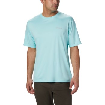 Columbia PFG Zero Rules Short Sleeve, Camiseta Azules Claro Para Hombre | 246715-OXS